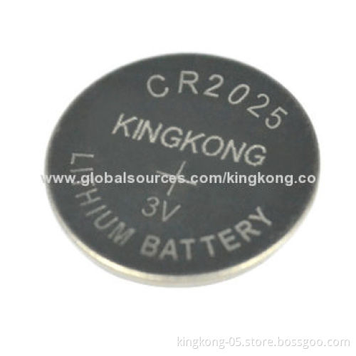 CR2025 Button-cell Battery, 3V CR Series, Perfect Leakage Resistance, OEM Orders Welcomed